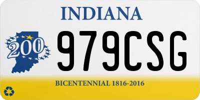 IN license plate 979CSG