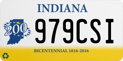 IN license plate 979CSI