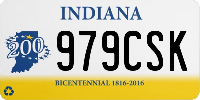 IN license plate 979CSK