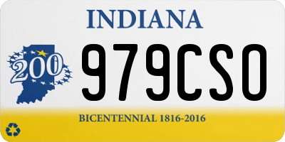 IN license plate 979CSO