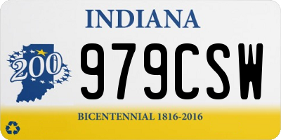 IN license plate 979CSW