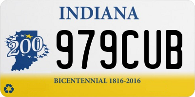 IN license plate 979CUB