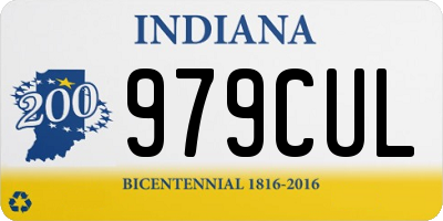 IN license plate 979CUL