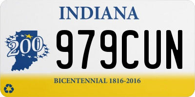 IN license plate 979CUN