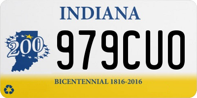 IN license plate 979CUO