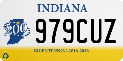 IN license plate 979CUZ