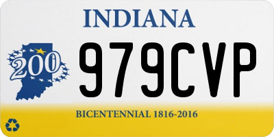 IN license plate 979CVP