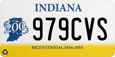 IN license plate 979CVS