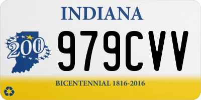 IN license plate 979CVV