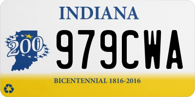 IN license plate 979CWA
