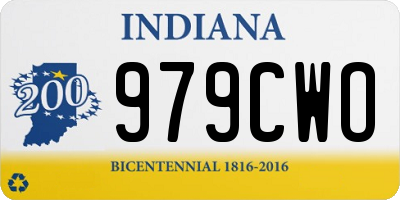 IN license plate 979CWO
