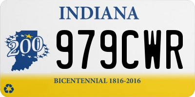 IN license plate 979CWR