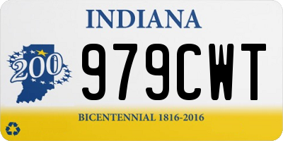 IN license plate 979CWT