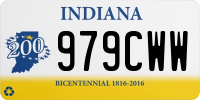 IN license plate 979CWW