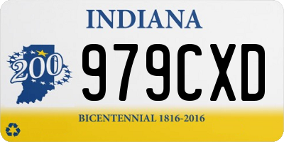IN license plate 979CXD
