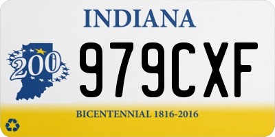 IN license plate 979CXF