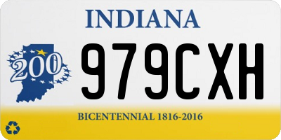 IN license plate 979CXH