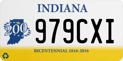 IN license plate 979CXI