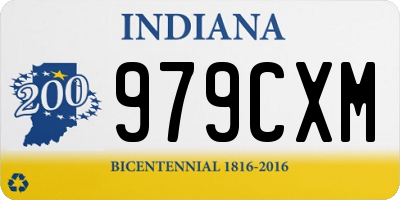 IN license plate 979CXM