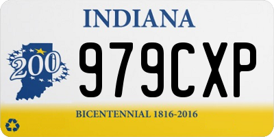 IN license plate 979CXP