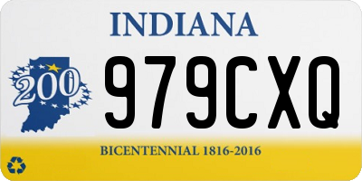 IN license plate 979CXQ
