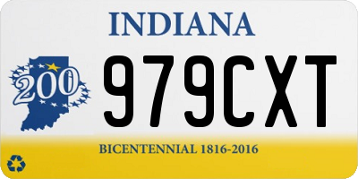 IN license plate 979CXT