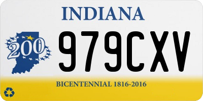 IN license plate 979CXV