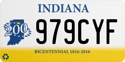 IN license plate 979CYF