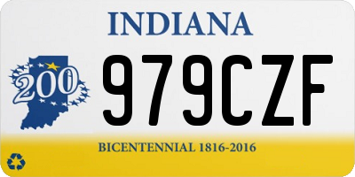 IN license plate 979CZF