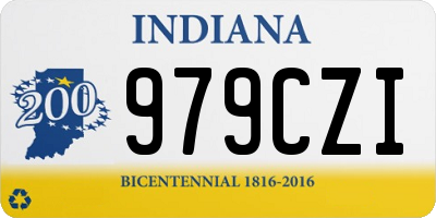 IN license plate 979CZI