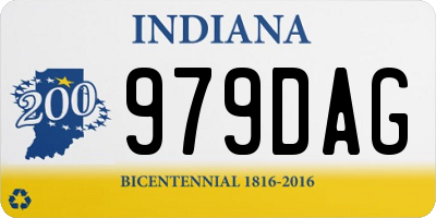 IN license plate 979DAG