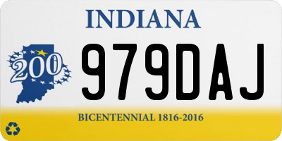 IN license plate 979DAJ