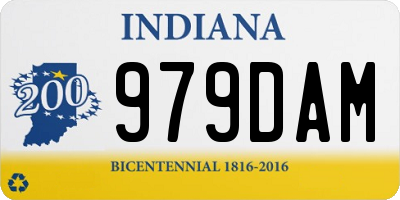 IN license plate 979DAM