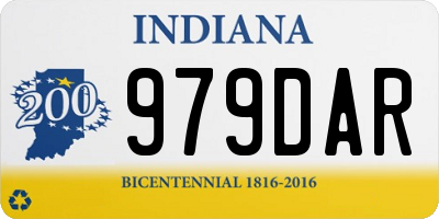 IN license plate 979DAR