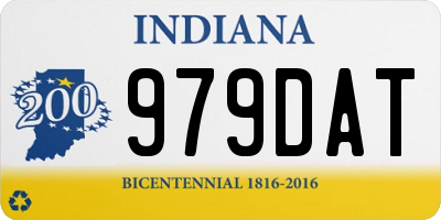IN license plate 979DAT