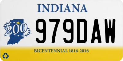 IN license plate 979DAW