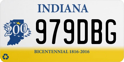 IN license plate 979DBG