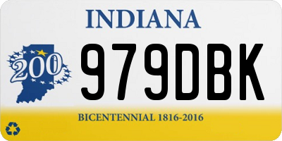 IN license plate 979DBK