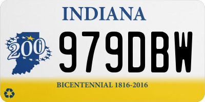 IN license plate 979DBW