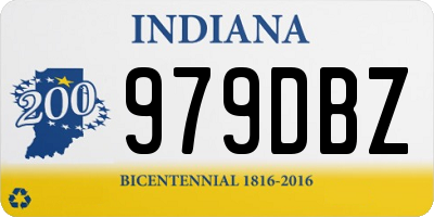 IN license plate 979DBZ