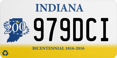 IN license plate 979DCI