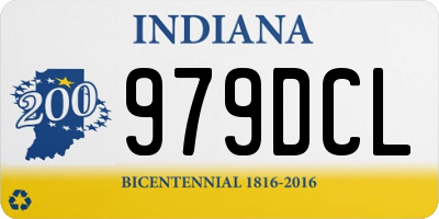 IN license plate 979DCL