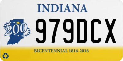 IN license plate 979DCX