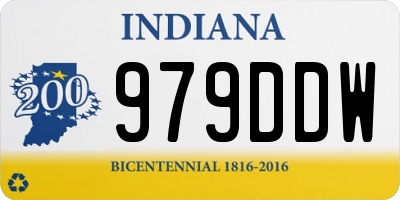 IN license plate 979DDW