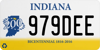 IN license plate 979DEE