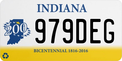 IN license plate 979DEG