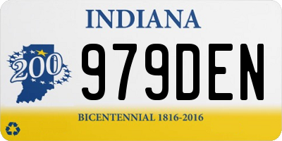 IN license plate 979DEN