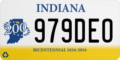 IN license plate 979DEO