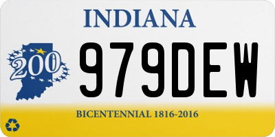 IN license plate 979DEW