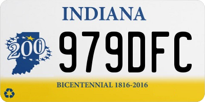 IN license plate 979DFC